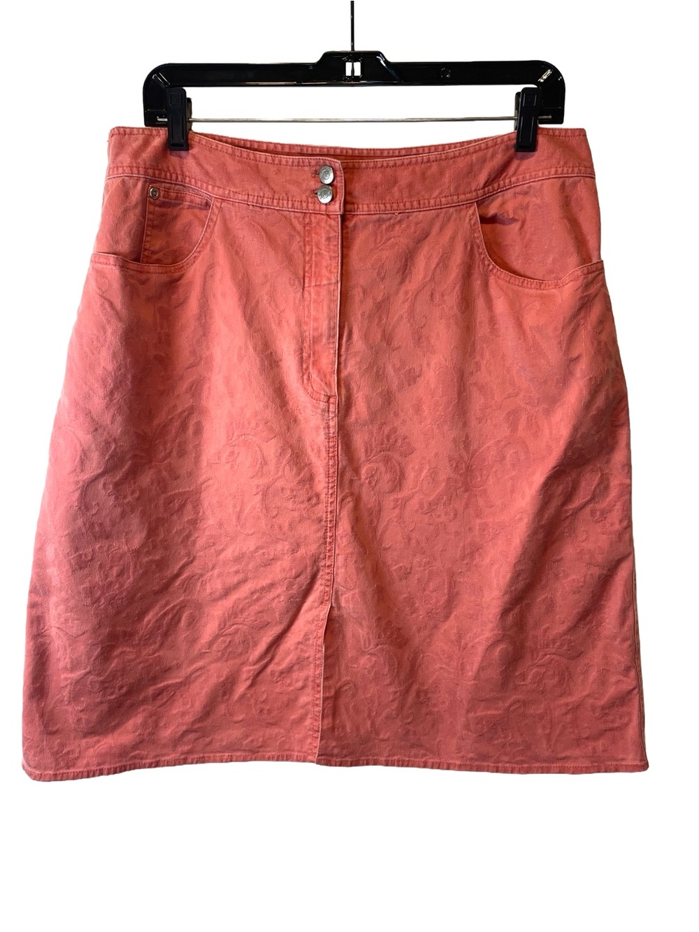 Chico's Coral A-Line Women’s Skirt Size 2.5 / 14